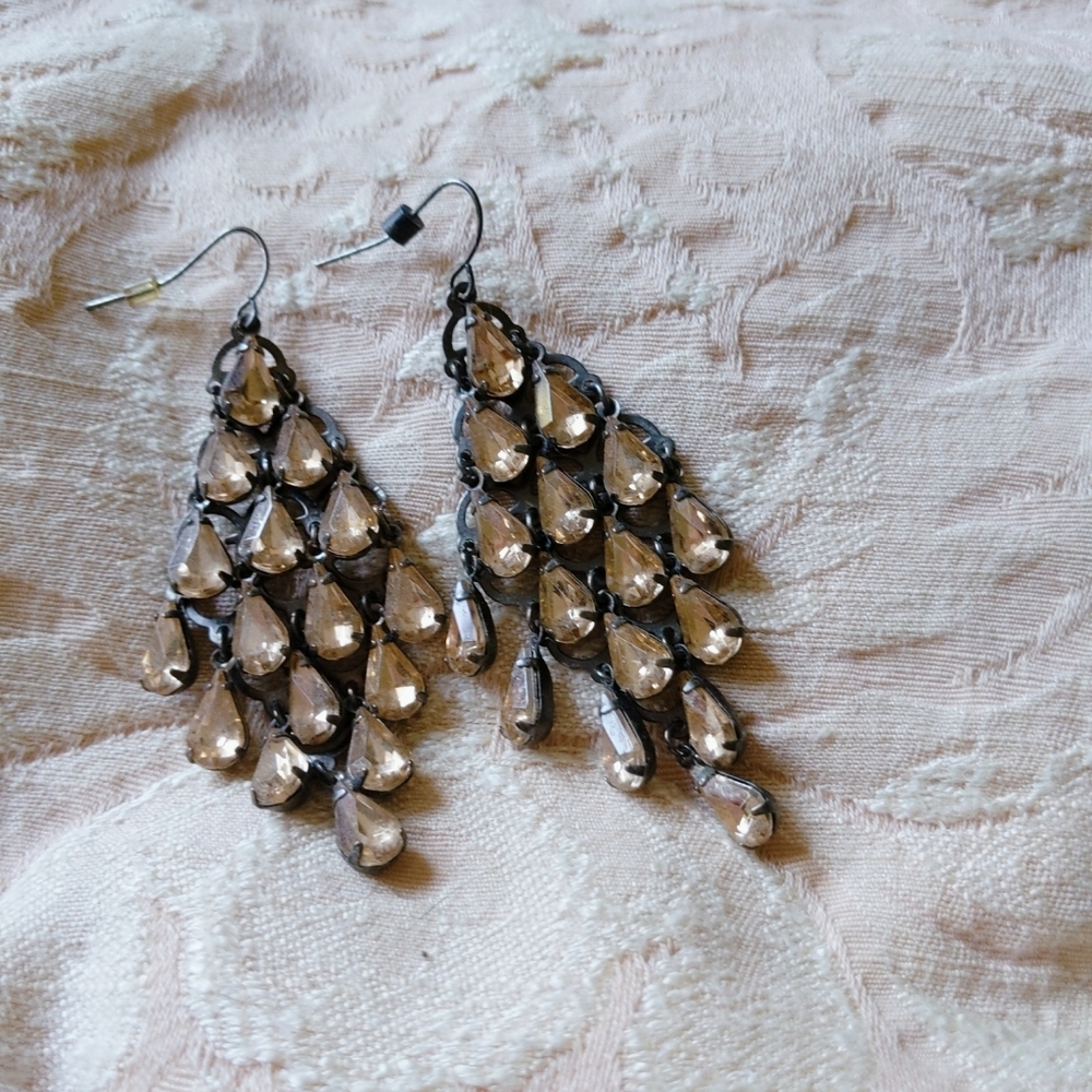 Brown Chandelier Earrings